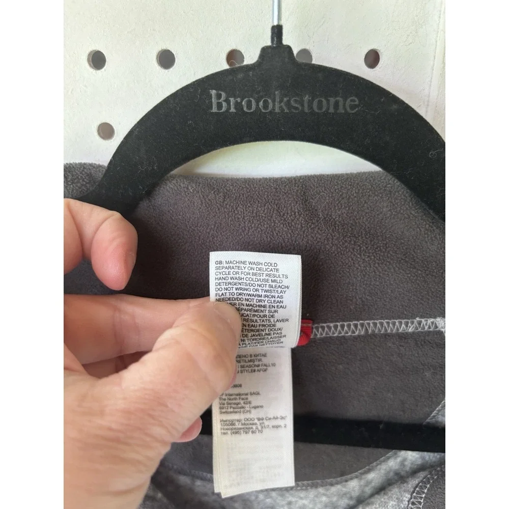The North Face Men's XXL Gray 1/4 Zip Pullover Sweater Cotton Wool Blend